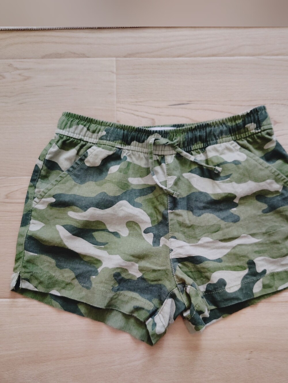 Camo Drawstring Shorts - Picture 2 of 4
